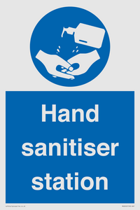 Hand sanitiser station